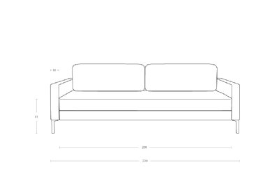 Dimensoes do produto sofa cama cs